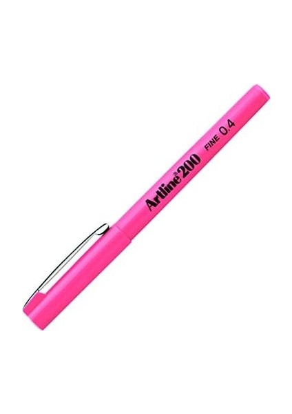 Artline 200N Fine Keçe Uçlu Yazı Kalemi Uç:0,4 Mm, Pembe fiyatları