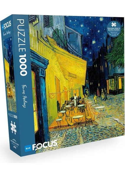 Focus 1000 Parça Puzzle - Café Terrace At Night (Kafe Terasta Gece)