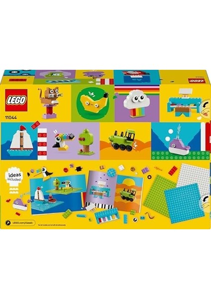 Classic Yaratıcı Yapım ve Oyun Kutusu 11044-5 Yaş ve Üzeri Kız ve Erkek Çocukları Için Yapılabilir Ev, Köpek, Itfaiye Arabası, Piyano, Bulut ve Gökkuşağı Içeren Oyuncak Yapım Seti (750 Parça) modelleri