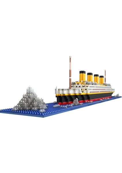 Technik Titanic Gemi Inşa Kiti, 1860 Klemensler Mikro Elmas Titanik Gemi Model Kiti, Teknoloji Yolcu Gemisi Yapı Seti, LEGO Technic ile Uyumlu