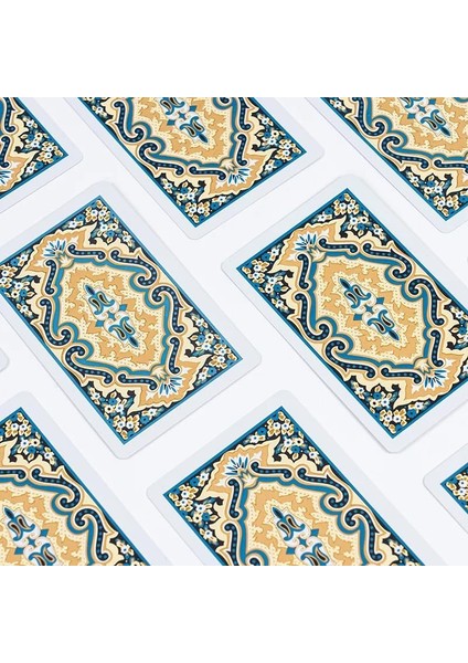 Angora Kem Kutulu Plastik Iskambil Oyun Kartı Çift Deste - Plastic Playing Cards Double Deck (Siyah)