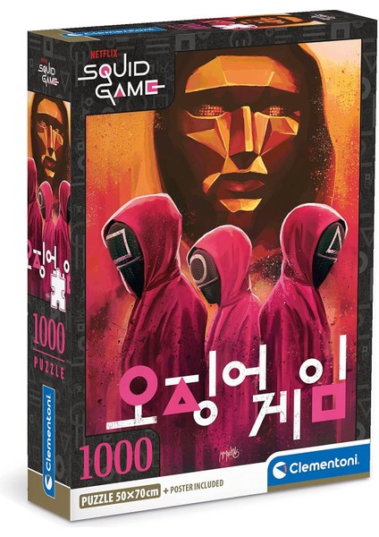 39715 Squid Game – 1000 Parça – Yetişkin, Netflix Yapboz, Italya&apos;da Üretilmiştir, Çok Renkli
