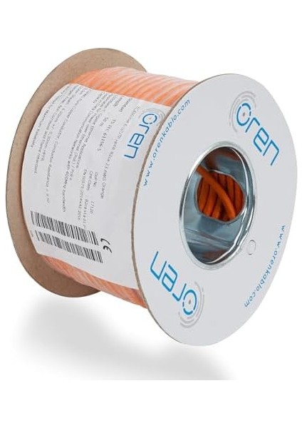 Kablo 50M Cat6 Utp Ethernet Ağ Kablosu Lszh 23 Awg (Turuncu) modelleri