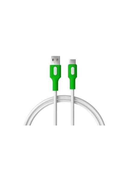 Coral USB A-C Hızlı Şarj Kablosu (Beyaz + Beyaz/yeşil Uç) (150 Cm) modelleri