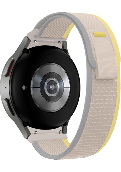Samsung Galaxy Watch 7/6/5/4/fe Serisi (40MM/44MM) Watch 6/4 Classic (47MM/43MM/42MM) Samsung Watch 5 Pro 45MM Için Hafif ve Bileği Rahatsız Etmeyen 20MM Kavisli Trail Loop Kumaş Kordon