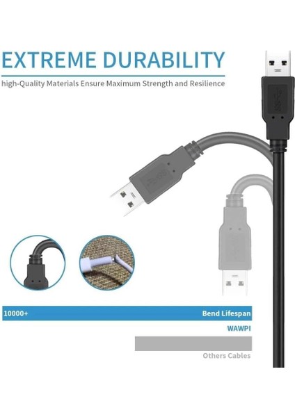 Plus PX-USB05 0.5 Metre USB To USB Kablo, Notebook Soğutucu Kablosu, Kısa USB Kablo fiyatları