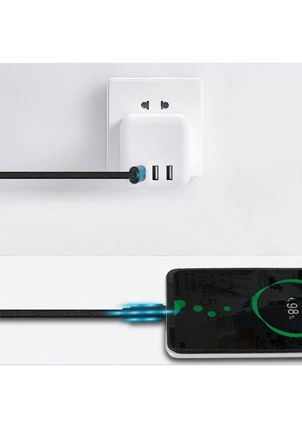 Super Şarj 1mt 65W Type-C To Type-C Şarj Kablosu Örgü Tasarım Kopmaz Kablo Hızlı Şarj ve Data Kablosu fiyatları
