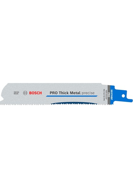 5x Pro Thick Metal S937HBF Hassas Panter Testere Bıçağı (Metal Borular ve Profiller, Demir Içermeyen Metaller, Uzunluk 150 Mm, Professional Aksesuar Panter Testere)