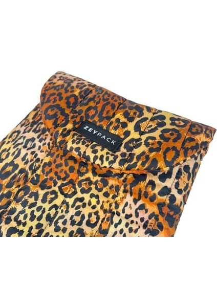 Puffer Leopar Laptop Case, Su Itici, Koruyucu Pedli Bilgisayar Çantası,13’’/14’’, Macbook,tablet,ipad,laptop Kılıfı, Leopar Desenli modelleri