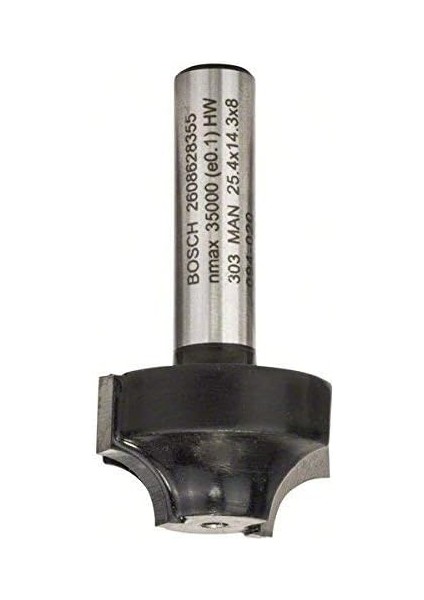 2608628355 Aksesuarı Profil Freze E 8 Mm, R1 6,3 Mm, D 25,4 Mm, L 14,3 Mm, G 46 mm fiyatları