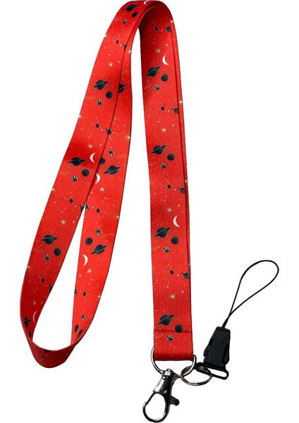 Galaksi Takım Yıldızı Boyun Ipi ve Telefon Askısı Lanyard