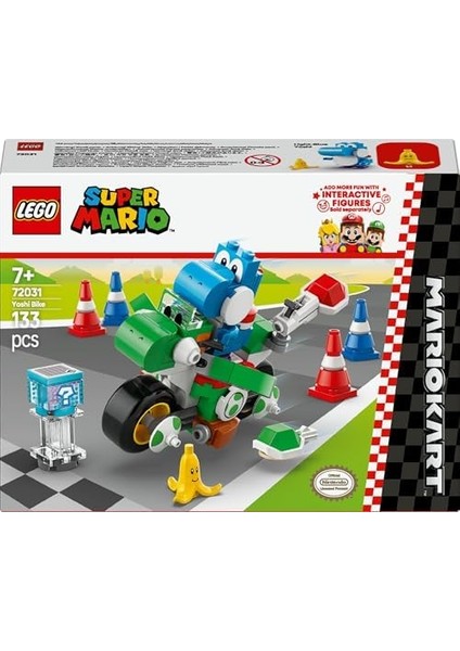 Super Mario: Mario Kart – Yoshi Bike 72031, 7 Yaş ve Üzeri Erkek ve Kız Çocukları ve Oyuncular Için Yaratıcı Oyuncak Yapım Seti, Oyuncular Için Doğum Günü Hediyesi (133 Parça) fiyatları