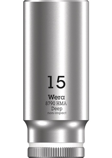 05004512001 8790 Hma Derin Lokma Anahtar 1/4", Beyaz, 15.0 mm