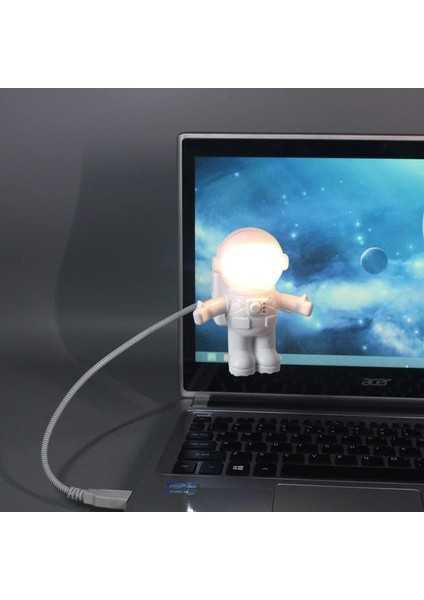 Yaratıcı Spaceman Astronot Laptop Pc Notebook Için Esnek USB Işık LED fiyatları