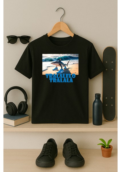 Blitz Istanbul Tralalelo Tralala Italyan Brainrot Tasarım Baskılı Çocuk Tshirt 4-13YAŞ