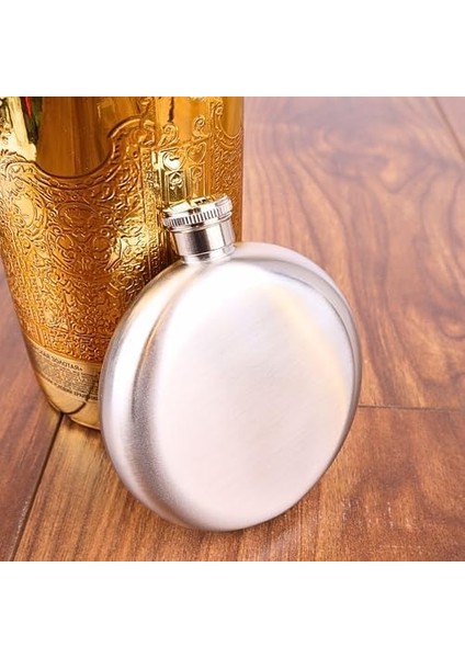 5 Oz 150 cc Hunili Çelik Viski Yuvarlak Içki Cep Matarası fiyatları