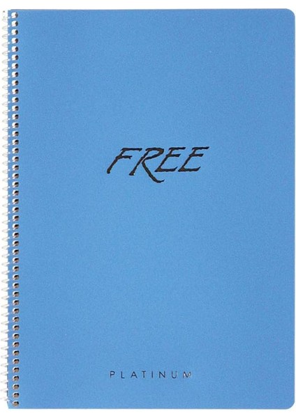 Color A4 Çizgili 80 Yp. Pp Kapak Spiralli Free Platinum Okul Defteri