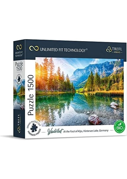 26193 En Kalın 1500 Paket Organik Alpler Bavyera Dağları Yetişkinler ve 12 Yaş Üzeri Çocuklar Için Uft Puzzle Wanderlust: Alplerin Eteğinde, Hintersee Gölü, Almanya modelleri