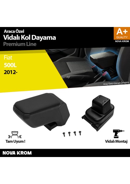 Fiat 500L Kol Dayama Kolçak Abs Vidalı Siyah 2018 Üzeri