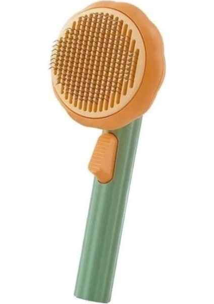 Balkabağı Tasarımlı Otomatik Temizlenen Tuşlu Evcil Hayvan Fırçası fırsatları