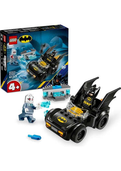 Dc Batman: Batman ve Batmobile, Mr. Freeze’e Karşı 76301-4 Yaş ve Üzeri Süper Kahraman Seven Çocuklar Için Oyuncak Yapım Seti, Doğum Günü Hediyesi (63 Parça)