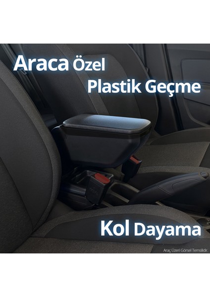 Seat Ibiza Kol Dayama Kolçak Geçmeli Abs Siyah 2009-2016