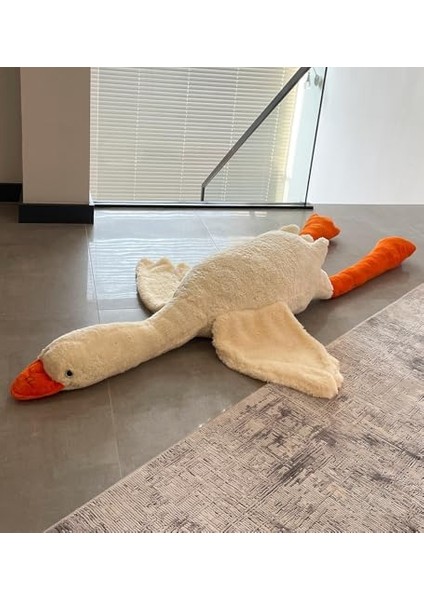 Oyuncak Pelüş Kaz,kaz ,kaz Yastık,hamile Yastığı, Beyaz Kuğu Doldurulmuş Hayvan, Komik Ördek Peluş Bebek, Sevimli Kaz Peluş Doldurulmuş Hayvanlar Çocuklar Için Hediyeleri (No:1 Krem) fiyatları