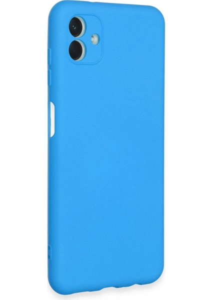 CPT16 Samsung Galaxy A04E Kılıf Nano Içi Kadife Silikon - Mavi