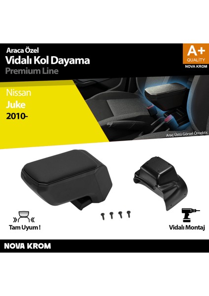 Nissan Juke Abs Vidalı Kol Dayama Kolçak Siyah 2010 Üzeri