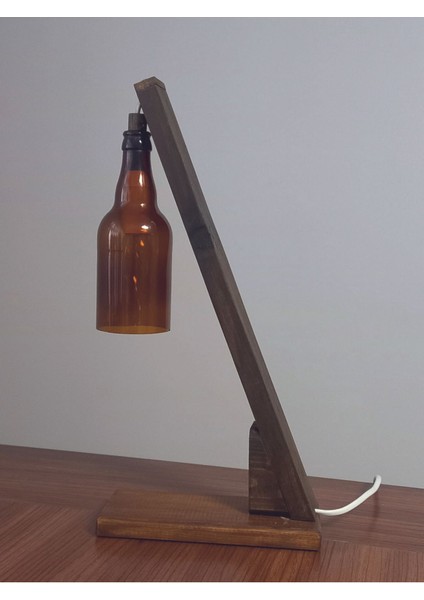 Şişe Şeklinde Dekoratif Masa Lambası, Nostaljik ve Sıcak Aydınlatma Atmosferi