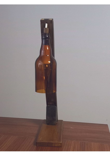 Şişe Şeklinde Dekoratif Masa Lambası, Nostaljik ve Sıcak Aydınlatma Atmosferi