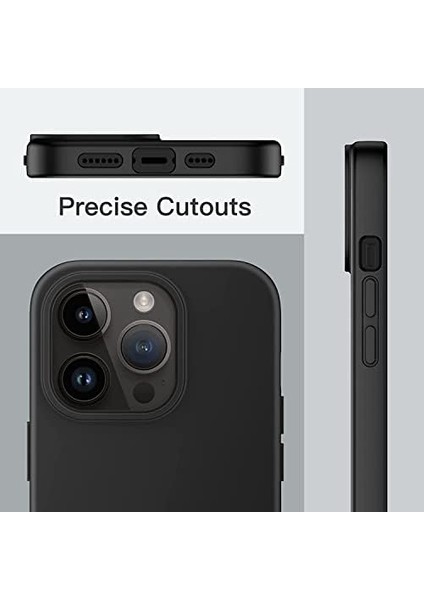 Giyim & Aksesuar Iphone 14 Pro Max Kılıf 6.7’ Içi Kadife Lansman Silikon Kılıf Şok Emici Full Kasa Koruma Sağlayan Kılıf - Liquid Silicone Case Compatible With Iphone 14 Pro Max 6.7 Inch Gel Rubber Full Body Protection Cover Case Drop Protection Case (Siyah) fiyatları