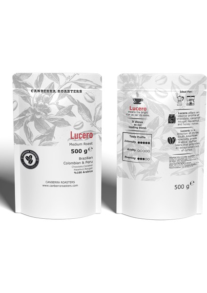 Lucero – Medium Roast – Kahve Çekirdeği 500 gr
