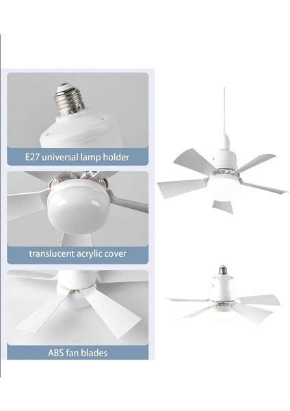 Lumify Fan LED Işıklı Vantilatör Kumandalı 3 Işıklı Fan