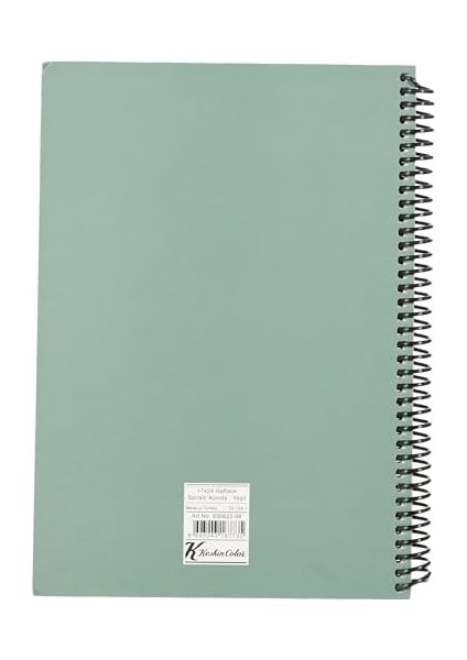 Color 2023 Spiralli Haftalık Ajanda, Yeşil, 17X24 fiyatları