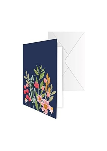 Color Kutlama Temalı Tebrik Kartı Zarflı - 8li Karışık