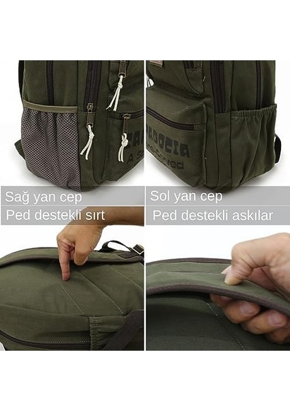 Vintage 4007 Olympos Sırt Okul Seyahat Günlük Spor 15.6 Inç Laptop Notebook Laptop Çantası fiyatları