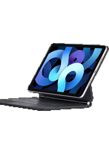 CPT16 iPad Pro 11 (2022) Kılıf X7 Magic Manyetik Klavyeli Tablet Kılıfı - Siyah