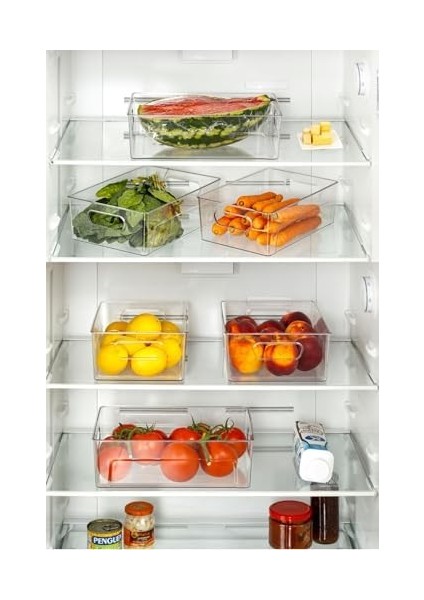 Kırılmaz Ultra Dayanıklı Buzdolabı Düzenleyici Organizer Kutu Şeffaf - 30X21X9 cm fiyatları
