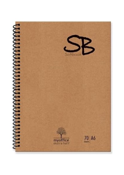 Sb A6 Ekstra Hafif Spiralli Okul Defteri Kraft Kapak 140 Sf. Kareli 70 Yp. modelleri