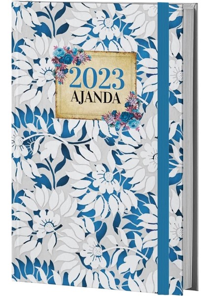 Kitabevi Mor Kelebek Beyaz Bahçe 2023 Ajanda, 13.5X21CM, 128 Sayfa, Ciltli