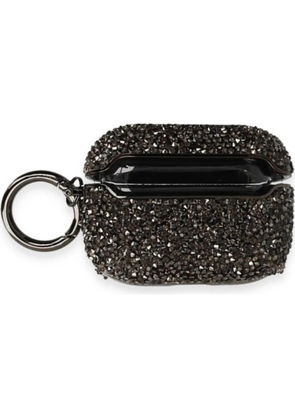 CPT83 Airpods 3 (3.nesil) Mira Taşlı Kılıf - Siyah indirimleri