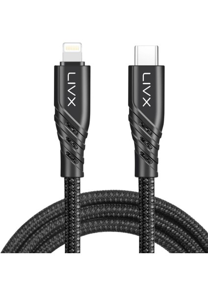 Space 27W Type C To Lightning 2 Metre Iphone Ipad Uyumlu Akıllı Hızlı Şarj ve Data Kablosu Spccc-01