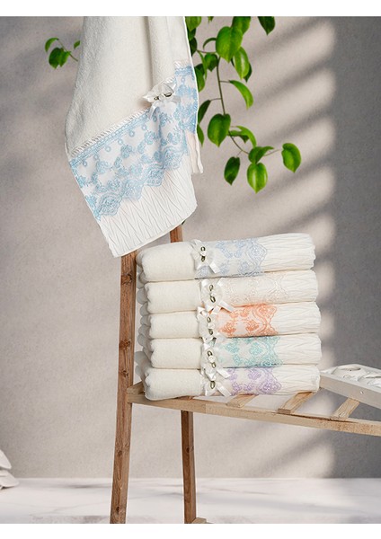 2li Tül Detaylı El Yüz Havlusu modelleri