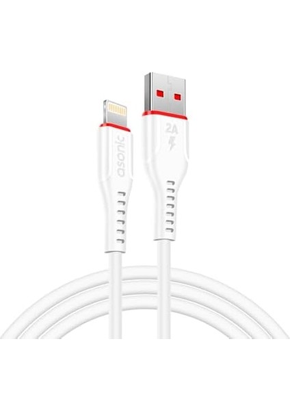 AS-X306 Ipad/iphone Lightning Beyaz Data + 2.4 A Hızlı Şarj Kablosu 1 Metre fiyatları