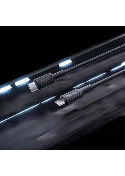 27W USB Type-C To Lightning Iphone Ipad Silikon Hızlı Şarj ve Data Kablosu Siyah 2 Metre modelleri
