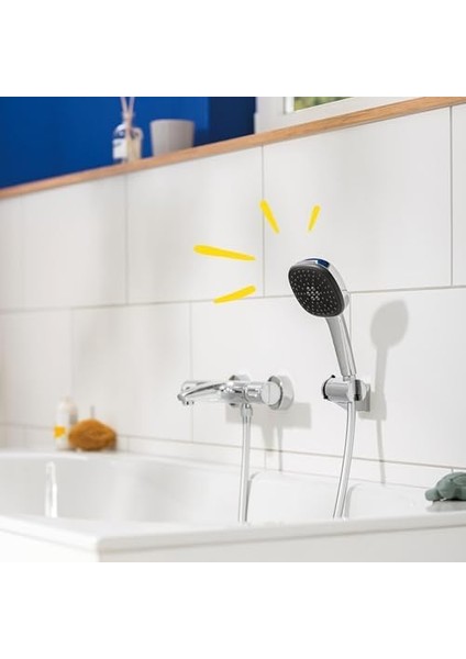 Vitalio Comfort 110 El Duşu, 3 Akışlı (Masaj, Yağmur & Jet), Smartswitch, 110MM Kare Duş Başlığı, Silikon Halka, Kireç Önleyici Sistem, Krom, 26092001 modelleri