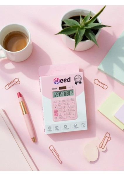 ND-10P 12 Haneli Geniş Ekranlı Hesap Makinesi – Pastel Pembe, Pilli ve Güneş Enerjili, Vergi Hesaplama Fonksiyonlu, Türkiye Üretimi fiyatları