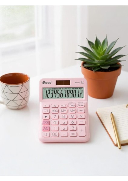 ND-10P 12 Haneli Geniş Ekranlı Hesap Makinesi – Pastel Pembe, Pilli ve Güneş Enerjili, Vergi Hesaplama Fonksiyonlu, Türkiye Üretimi modelleri