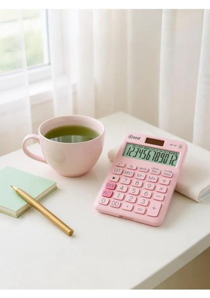 ND-10P 12 Haneli Geniş Ekranlı Hesap Makinesi – Pastel Pembe, Pilli ve Güneş Enerjili, Vergi Hesaplama Fonksiyonlu, Türkiye Üretimi fırsatları